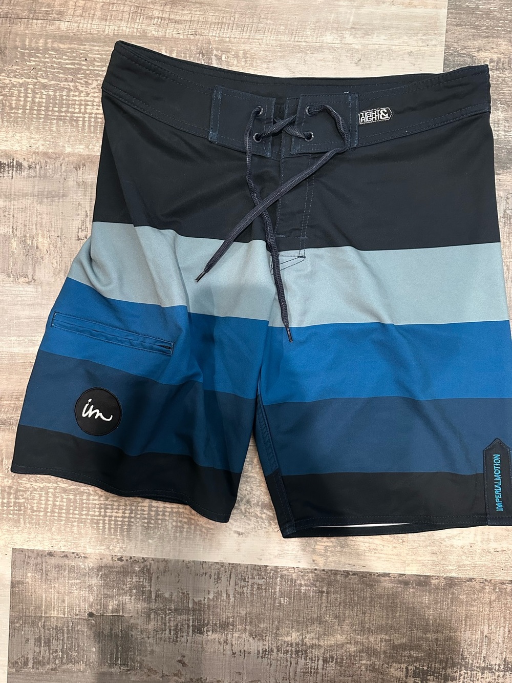IM Imperial Motion Color Block Bathing Suit Swim Trunks Board Shorts